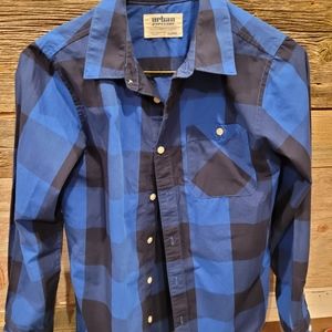 Urban pipeline boys button long sleeve shirt